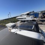 Installing solar panels on Bavaria S29 bimini using Velcro system